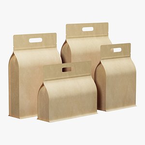 3D Paper Packaging Set 06 model