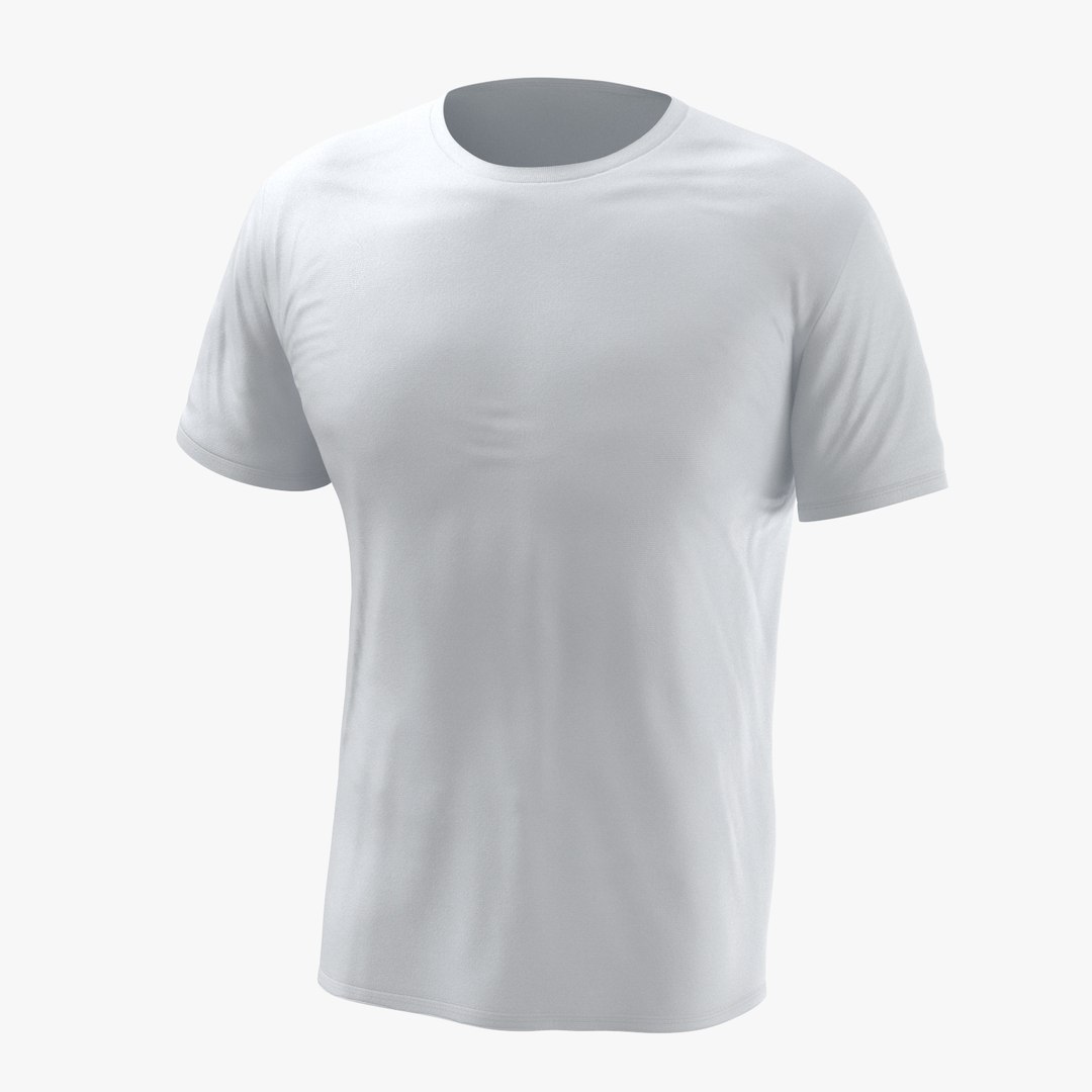 3D crew male t-shirts model - TurboSquid 1234523