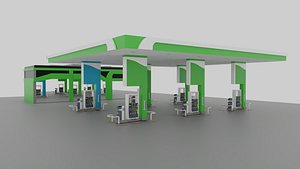 3D Gas station model