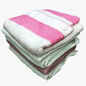 pile towels 3D model