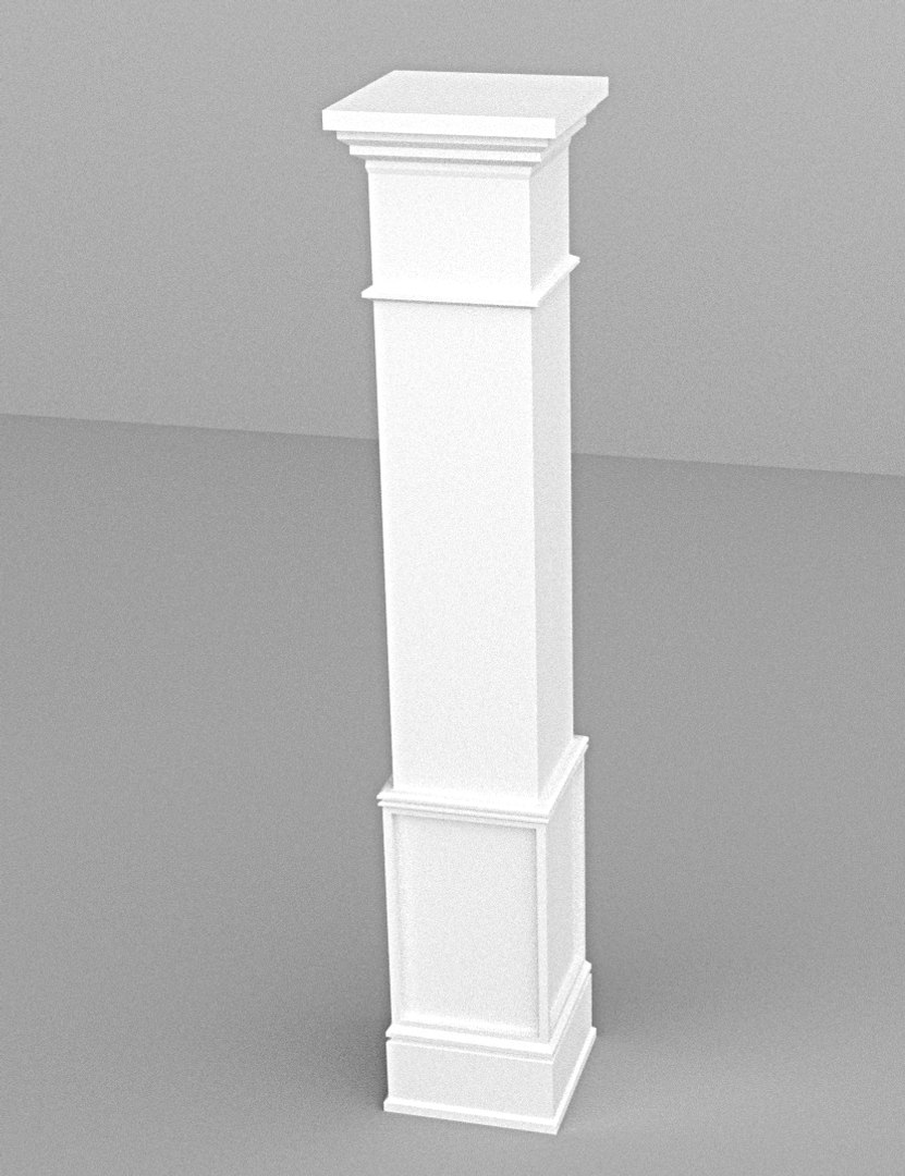 Square Columns 3d Blend