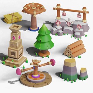 Hypercasual Game asset pack  JOURNEY TO THE TOP 3D model
