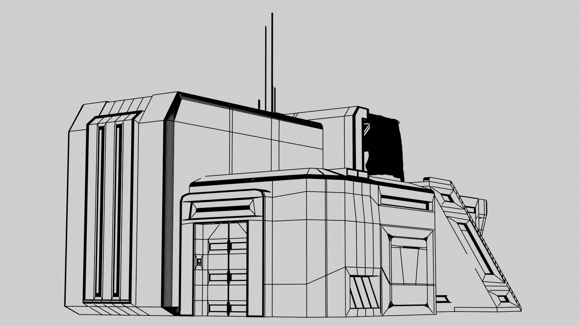 3D Space Futuristic Base Whole Pacakage - TurboSquid 2369080