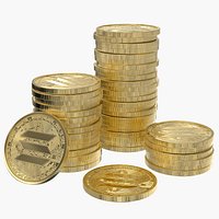 Solana Gold Coin Stack