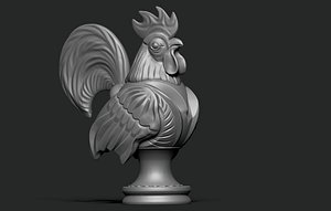 Fighting cock printing