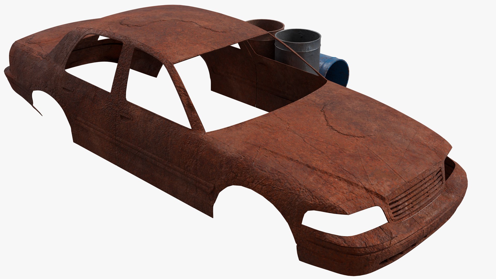3D Scrap Car Model - TurboSquid 2395797