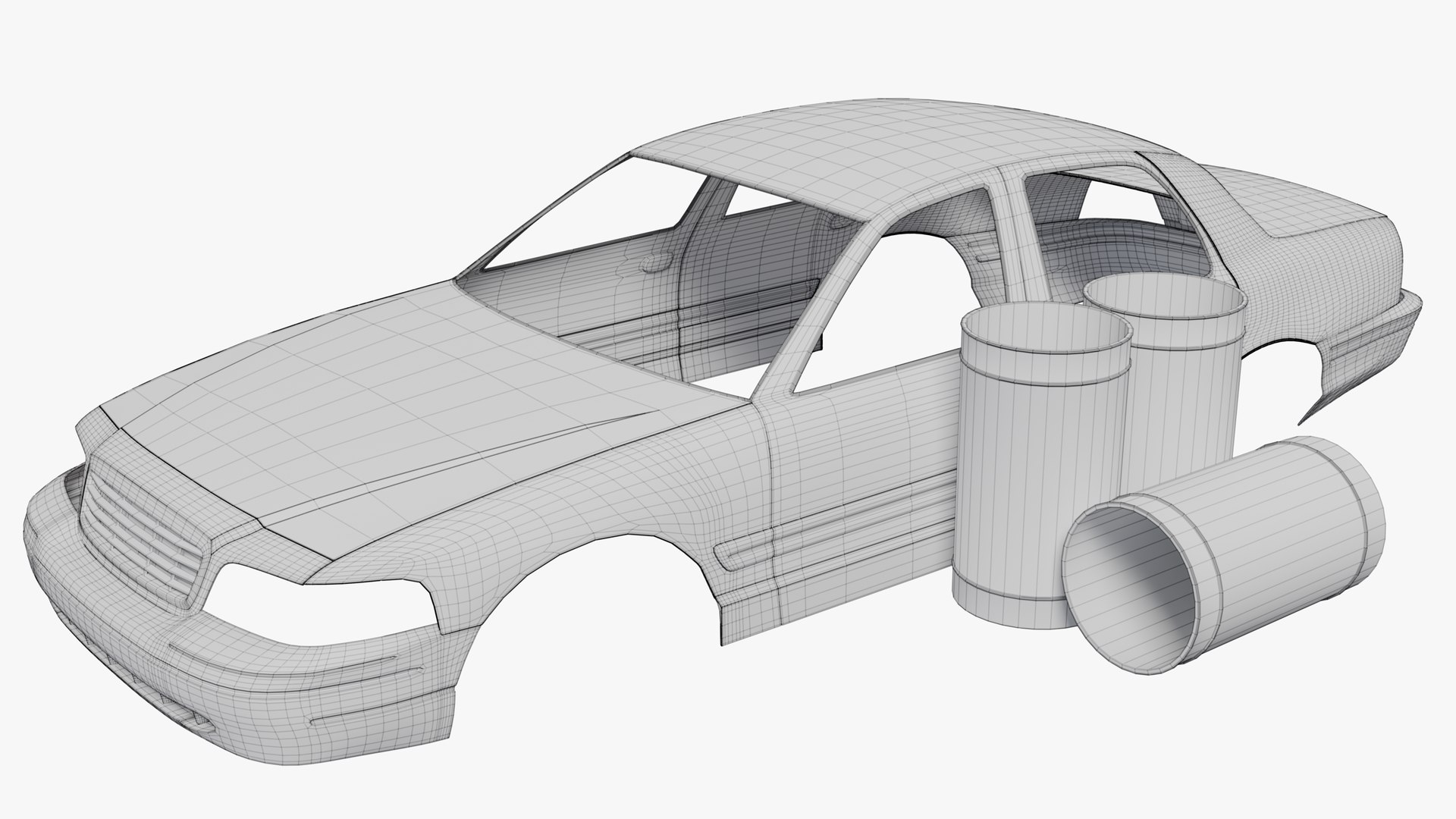3D Scrap Car Model - TurboSquid 2395797