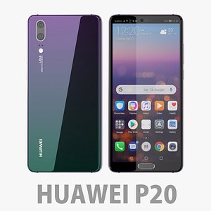 huawei p20 20 3D model