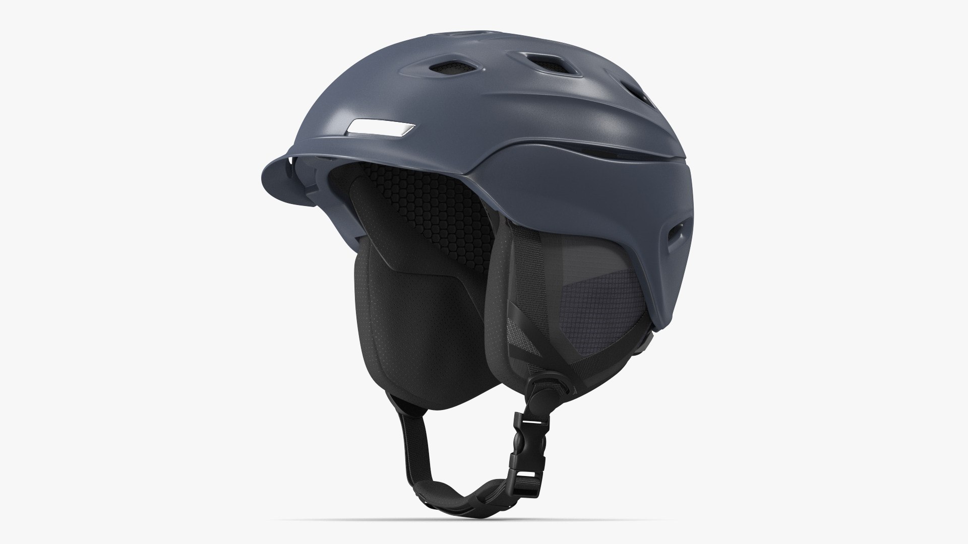 Snow Helmet Grey 3D model preview