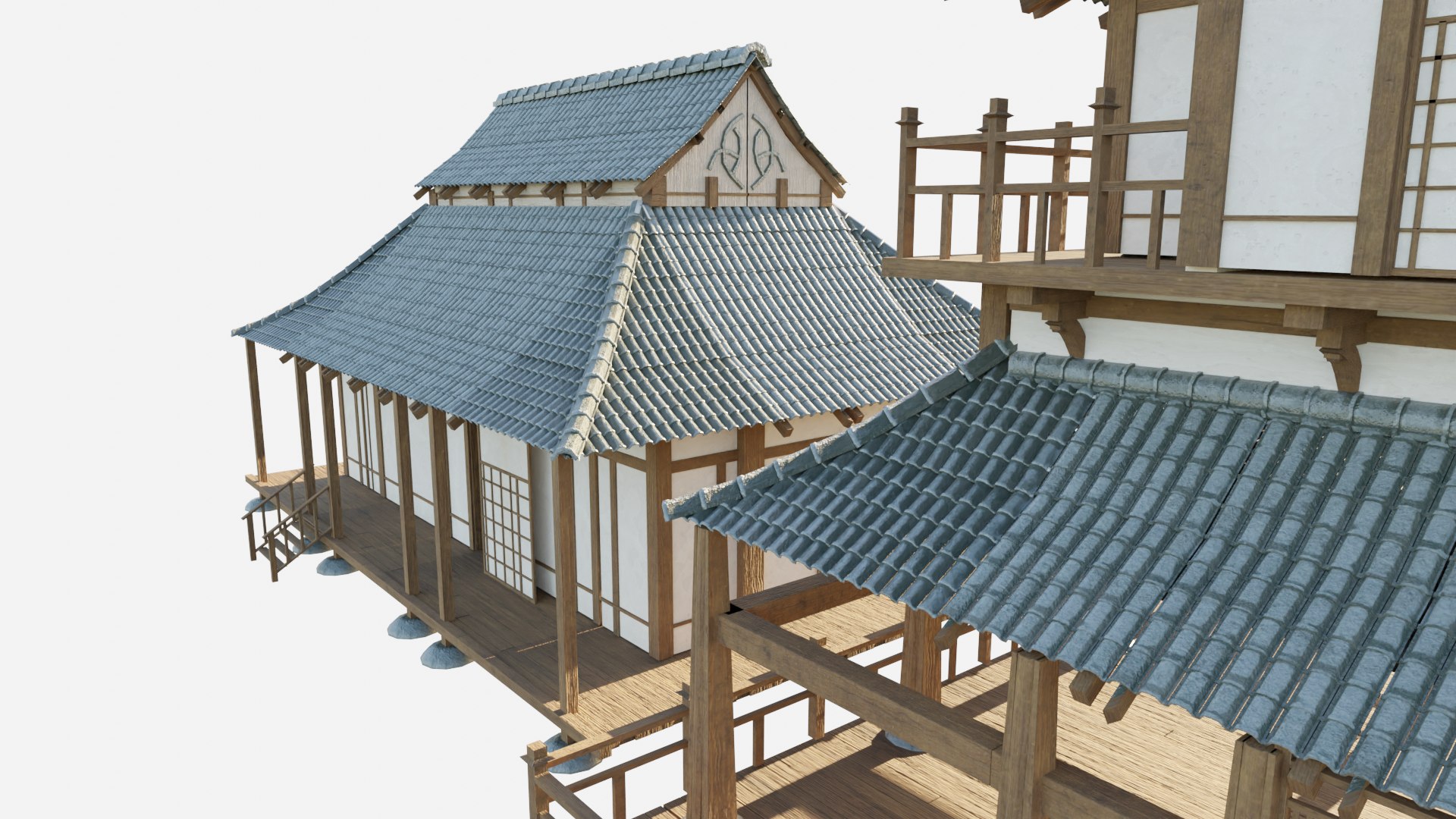 Japanese Modular Buildings With 4k Textures 3D - TurboSquid 1992341