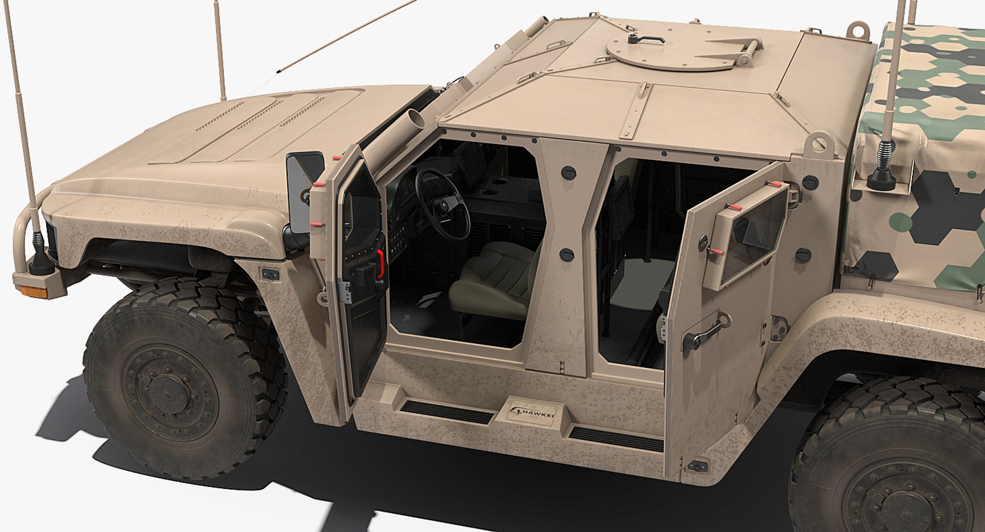 Hawkei 4x4 protected mobility model - TurboSquid 1362027