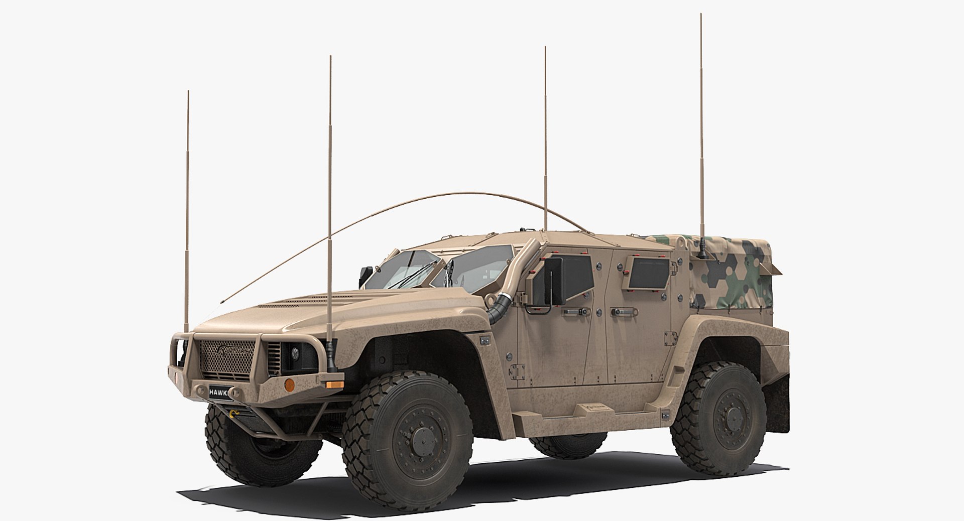Hawkei 4x4 protected mobility model - TurboSquid 1362027