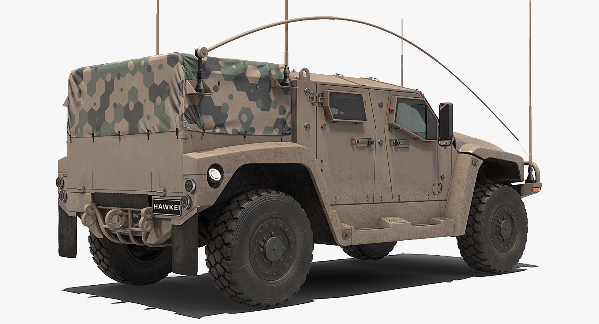 Hawkei 4x4 protected mobility model - TurboSquid 1362027