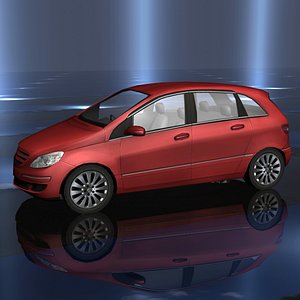 Low Poly Generic Red Car