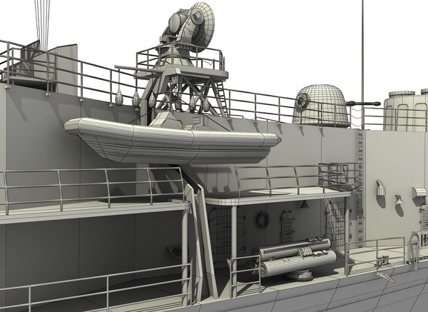 3D oliver perry class frigate - TurboSquid 1352375