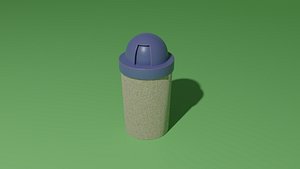 Trash bin 3D model