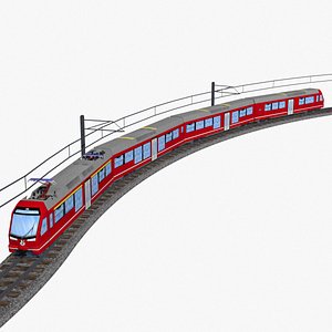 3D model rhb abe 4-16 swiss electric passenger train called capricorn