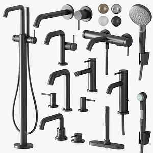 Faucets and shower Hansgrohe Tecturis S 3D model