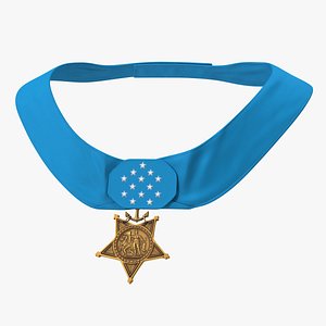 3D US Navy Medal of Honor Worn