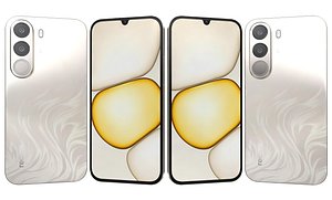 3D Realme C100x Golden Coast model