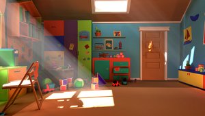 Asset - Cartoons - Bedroom- 02 - 3D model