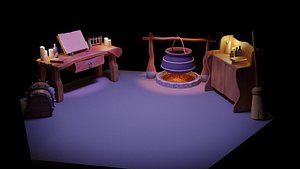 Witch furniture 3D model
