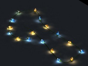 xmas light decoration 3d model