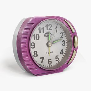 Alarm Clock old vintage plastic painted da1 model