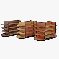 Wooden Display Shelf  Interior Furniture Prop