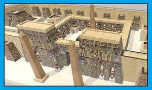 luxor temple 3D