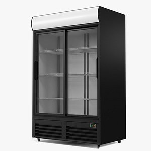 Glass Double Door Freezer