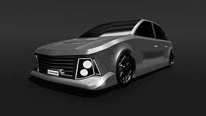 CL1M15 - Concept Sedan 3D Car Model