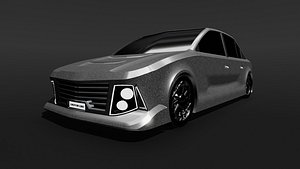 CL1M15 - Concept Sedan 3D Car Model