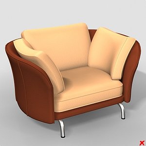 3d armchair chair model