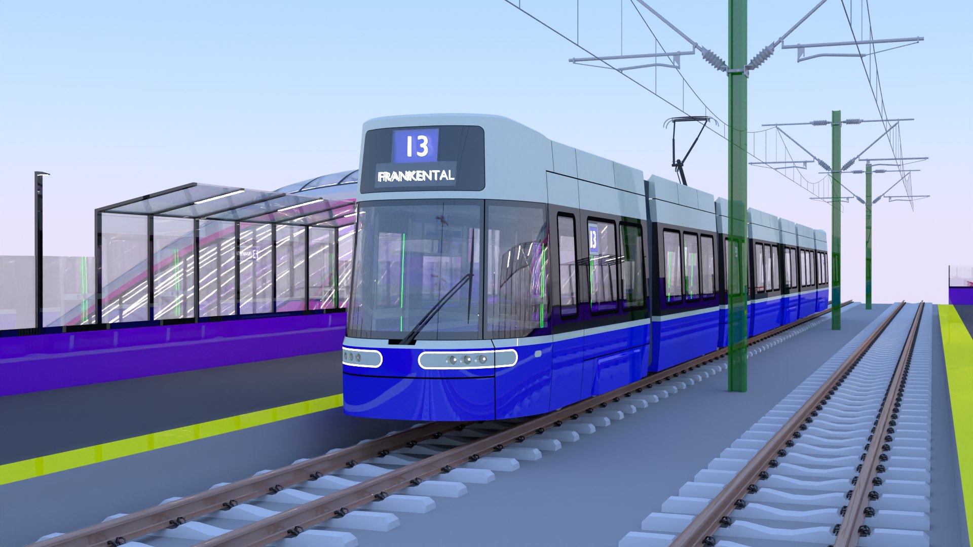 3D Model Zurich Tram Stops IV - TurboSquid 2315442