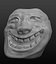 3D trollface troll model