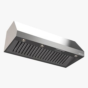 3D Wolf Wall Mount Canopy Range Hood PW542418 model