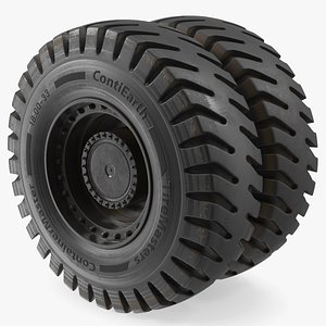 Heavy Duty Wheel for Reachstackers 3D