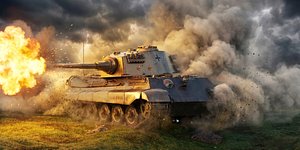 Tiger II King Tiger Tank - AAA Game Ready - PBR