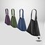 3D model Womens Leather Bag 4 colors