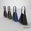 3D model Womens Leather Bag 4 colors