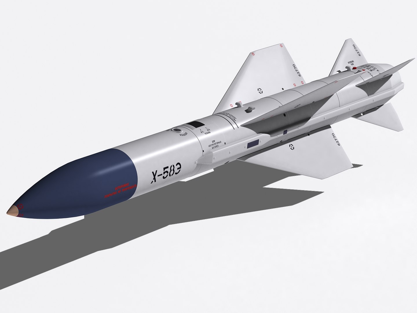 Kh-58e Missile 3d Max