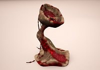 arm cut at ritual altar 3D model