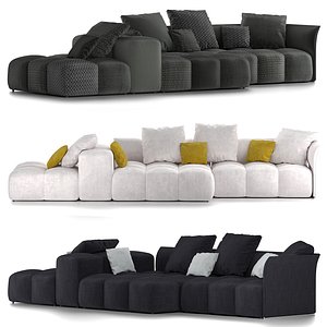 sofa saba seat 3D model