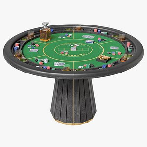 Luxxu poker table Darian 3D model