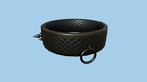 Gothic Choker Collar 06 Cobalt - Character Design Fashion 3D