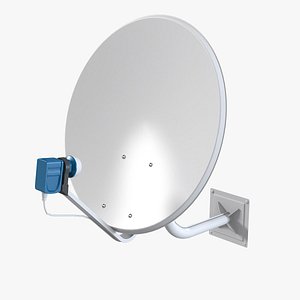 3d satellite antena model