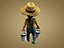 3D model farm farmer garden