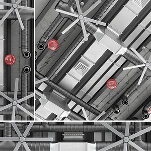 ceiling ventilation 3 3D model