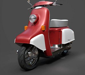 3D Honda Julio 50cc Classic Japanese Scooter - Hyper-Detailed 3D Asset